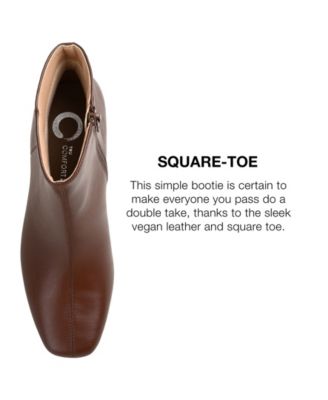 Women's Kelssa Square Toe Kitten Heel Dress Booties