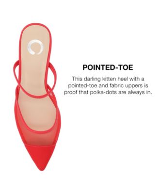 Women's Allana Mesh Kitten Heel Mules