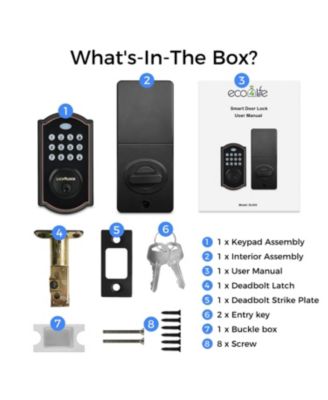 Smart Wi-Fi Door Lock with Key pad set