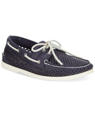 Eye Laser Perforated Boat Shoes 