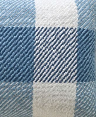 CLOSEOUT! Linden Street Handloom Woven Textured Plaid Decorative Pillow, 14'' x 20''