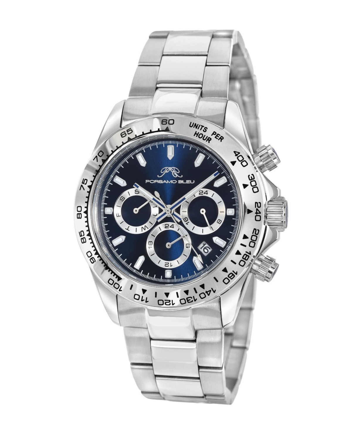 Men's Preston Stainless Steel Bracelet Watch 1033APRS - Silver