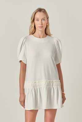 Women's Puff Sleeve Mini Dress