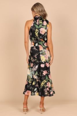 Womens Anabelle Halter Neck Maxi Dress
