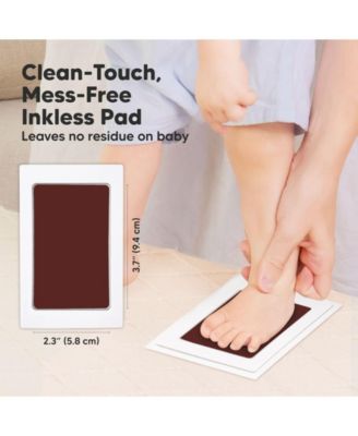 4pk Inkless Ink Pad for Baby Hand and Footprint Kit, Clean Touch Dog Paw, Dog Nose Print Kit, Baby & Pet Safe