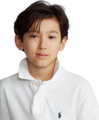8-20 Boys' Cotton Mesh Logo Polo Shirt