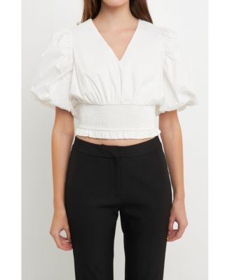 Women's Smocked waist Top