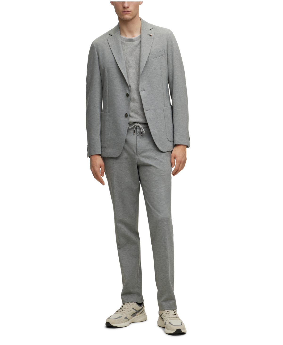 Hugo Boss Boss By  Men's Slim-fit Jacket In Silver