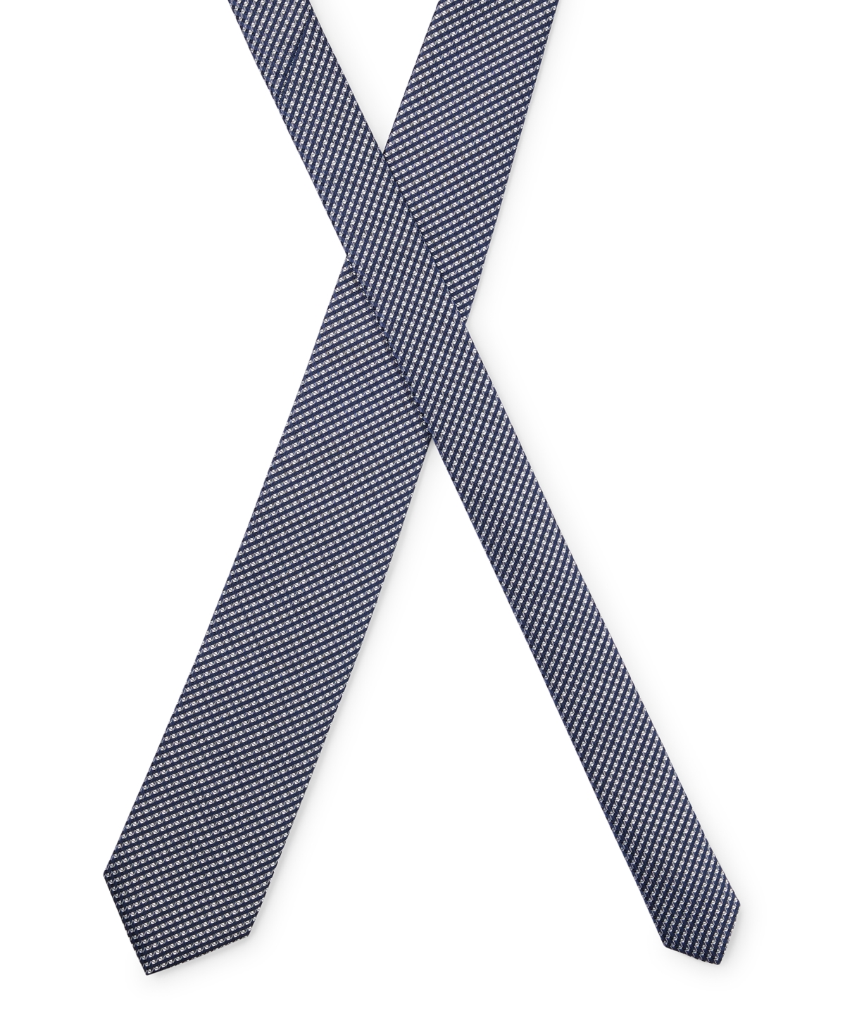 Hugo Boss Boss By  Men's Jacquard Pattern Tie In Dark Blue