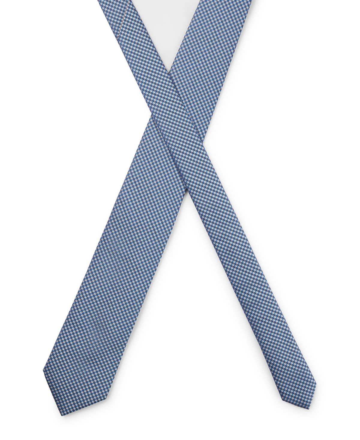 Hugo Boss Boss By  Men's Jacquard Pattern Tie In Open Blue