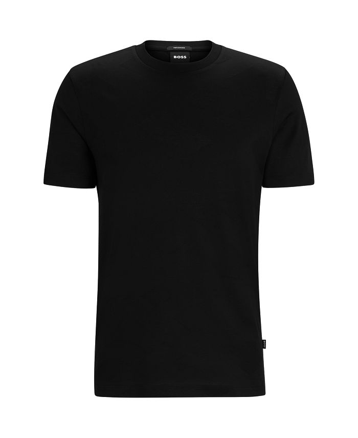 Hugo Boss Men's Jacquard-Woven Monogram T-shirt - Macy's