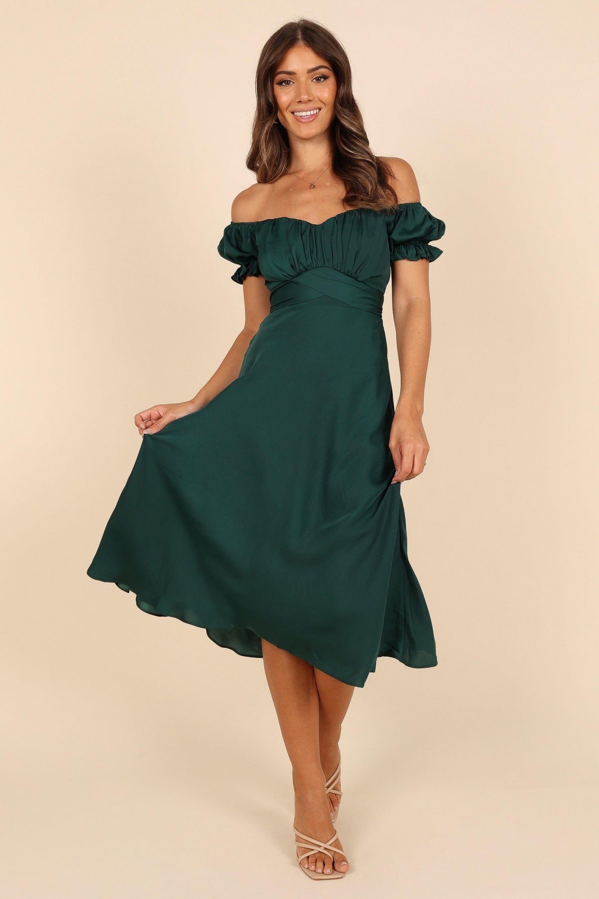 Petal and Pup Women's Mickenna Sweetheart Frill Midi Dress