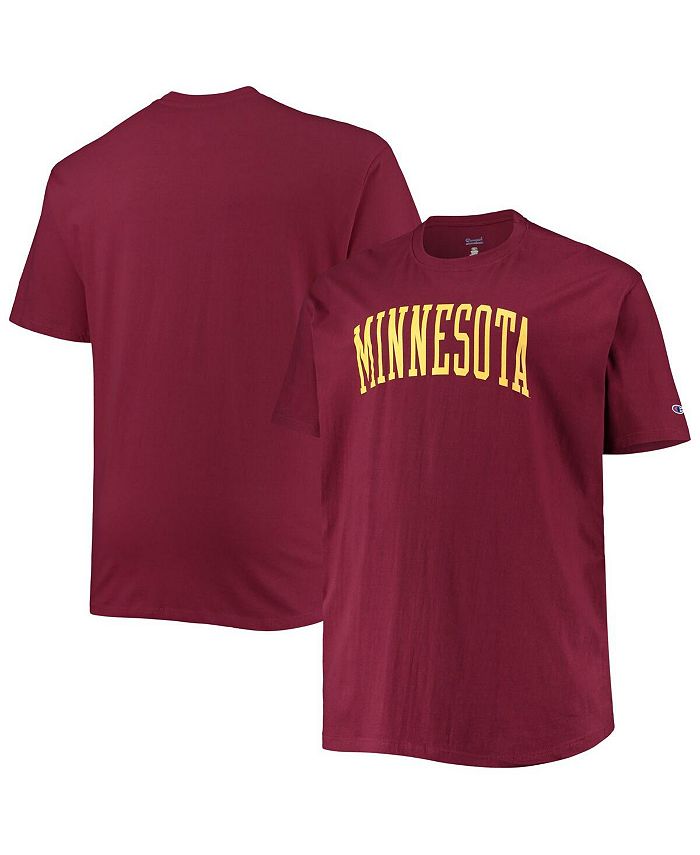 Men's Champion Maroon Minnesota Golden Gophers Big & Tall Arch Team Logo T- Shirt