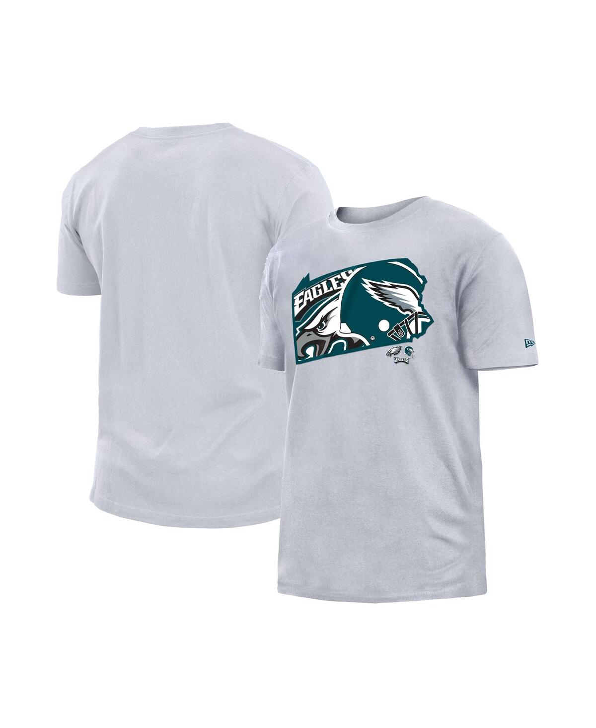 New Era Men's  White Philadelphia Eagles Gameday State T-shirt