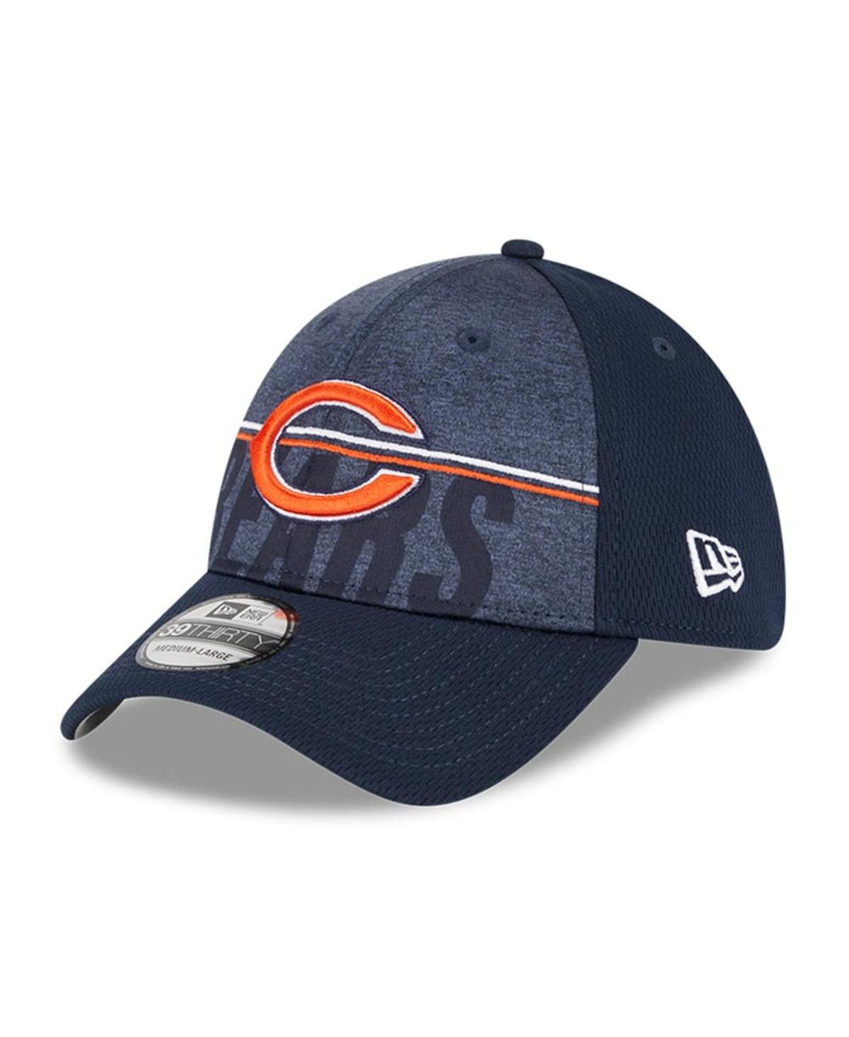 New Era Men's  Navy Chicago Bears 2023 Nfl Training Camp Primary Logo 39thirty Flex Fit Hat