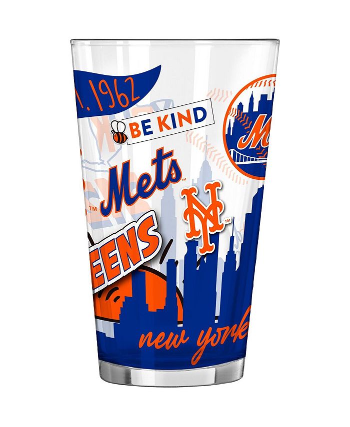 Logo Brands New York Mets 16 Oz Native Pint Glass Macy's