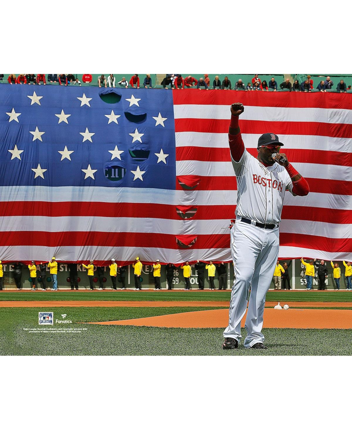 Fanatics Authentic David Ortiz Boston Red Sox Unsigned 2013 This Is Our City Speech Photograph In Multi