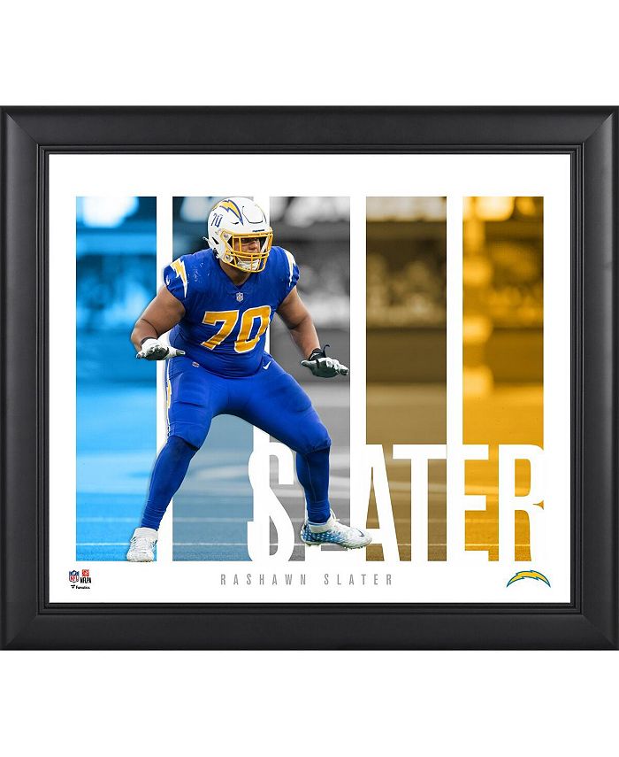 Fanatics Authentic Rashawn Slater Los Angeles Chargers Framed 15