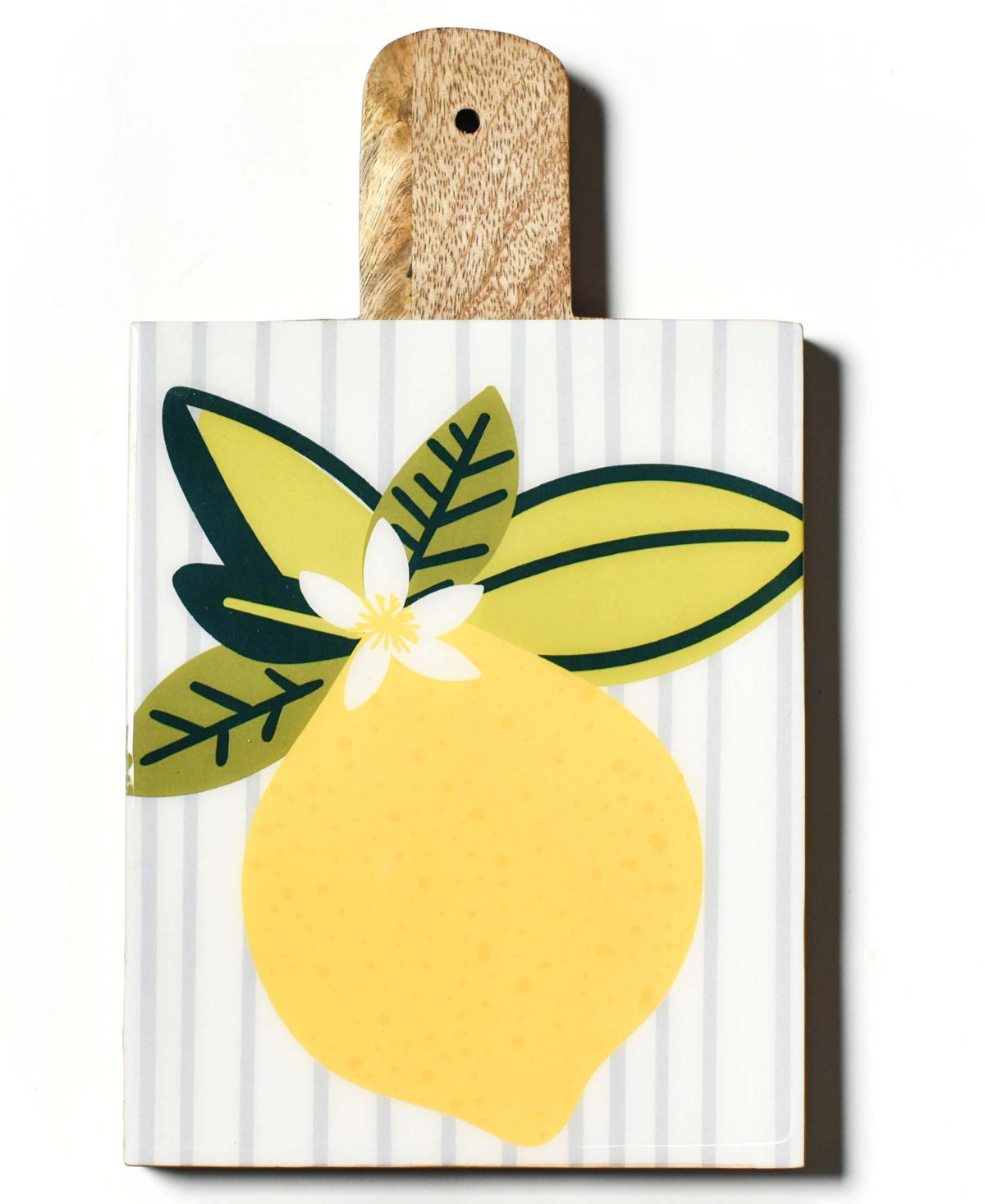 Coton Colors Lemon Wood Small Rectangle Board 10'', Service For 1 In Multi