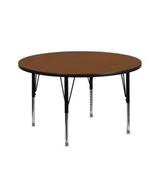 42" Round Hp Laminate Adjustable Preschool Activity Table