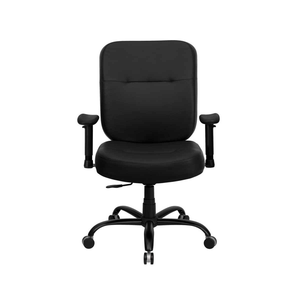 Emma+Oliver 400 Lb. Big & Tall High Back Rectangular Back Ergonomic Office Chair & Arms