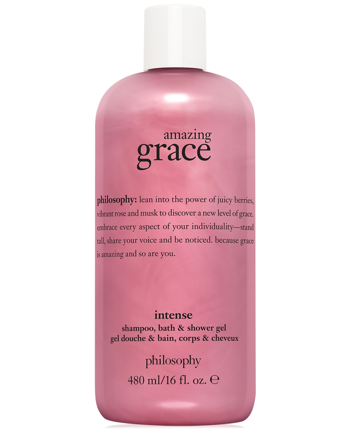 Amazing Grace Intense Shampoo, Bath & Shower Gel, 16 oz.