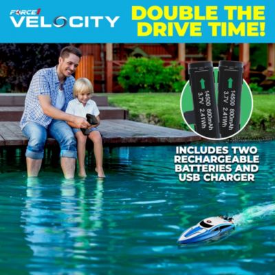 Velocity Fast RC Boat - Blue