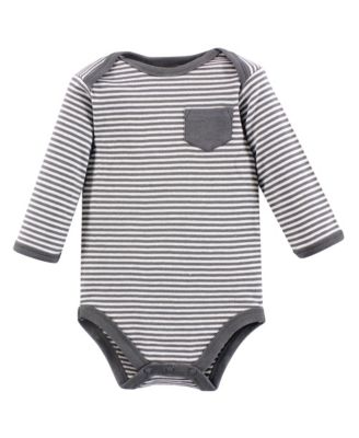 Natural Cotton Long-Sleeve Bodysuits