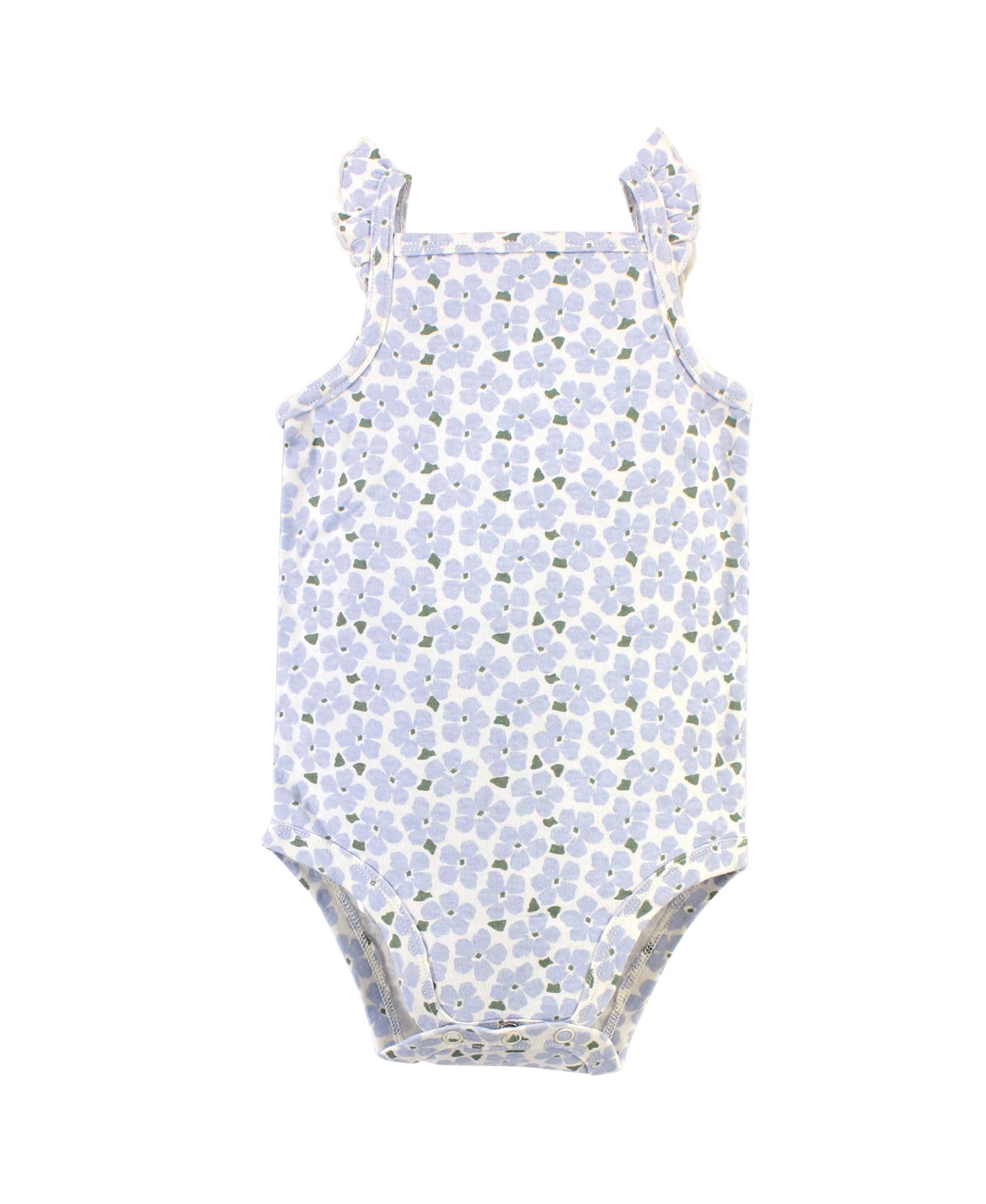 Touched by Nature Baby Girls Baby Organic Cotton Bodysuits 5pk, Lemon Tree