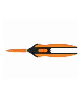 Viagrow Micro-Tip Pruning Snips - Curved Titanium Non-Stick Blades, Soft Grip