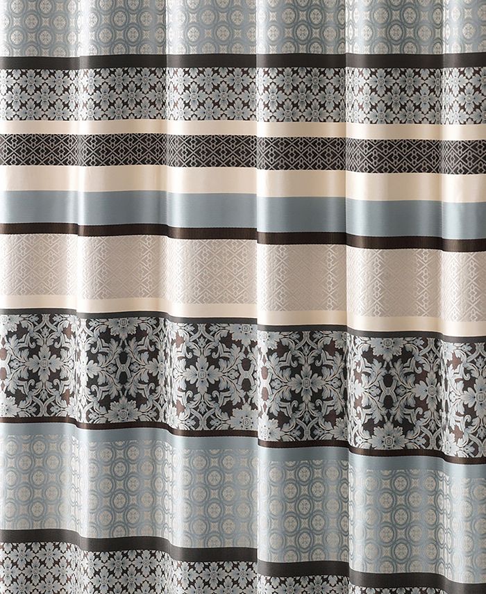 Madison Park Princeton Jacquard Shower Curtain, 72" x 72" Macy's