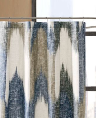 Alpine  Chevron Stripe Cotton Shower Curtain, 72" x  72"