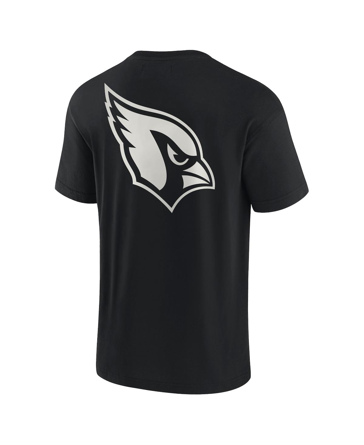 Shop Fanatics Signature Men's And Women's  Black Arizona Cardinals Super Soft Short Sleeve T-shirt