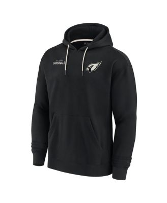 Men's and Women's Black Arizona Cardinals Super Soft Fleece Pullover Hoodie