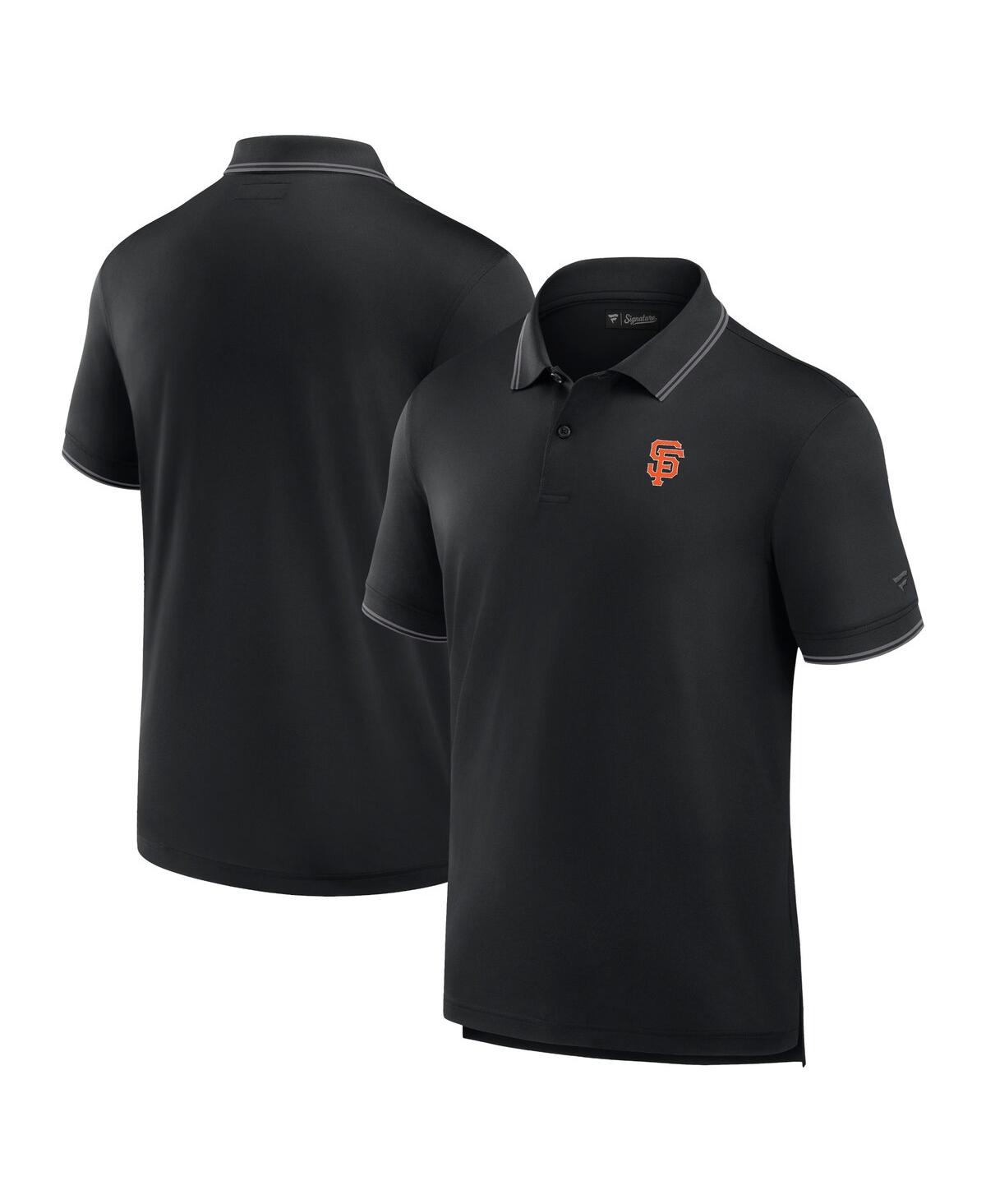 Men's Fanatics Signature Black San Francisco Giants Pique Polo Shirt - Black
