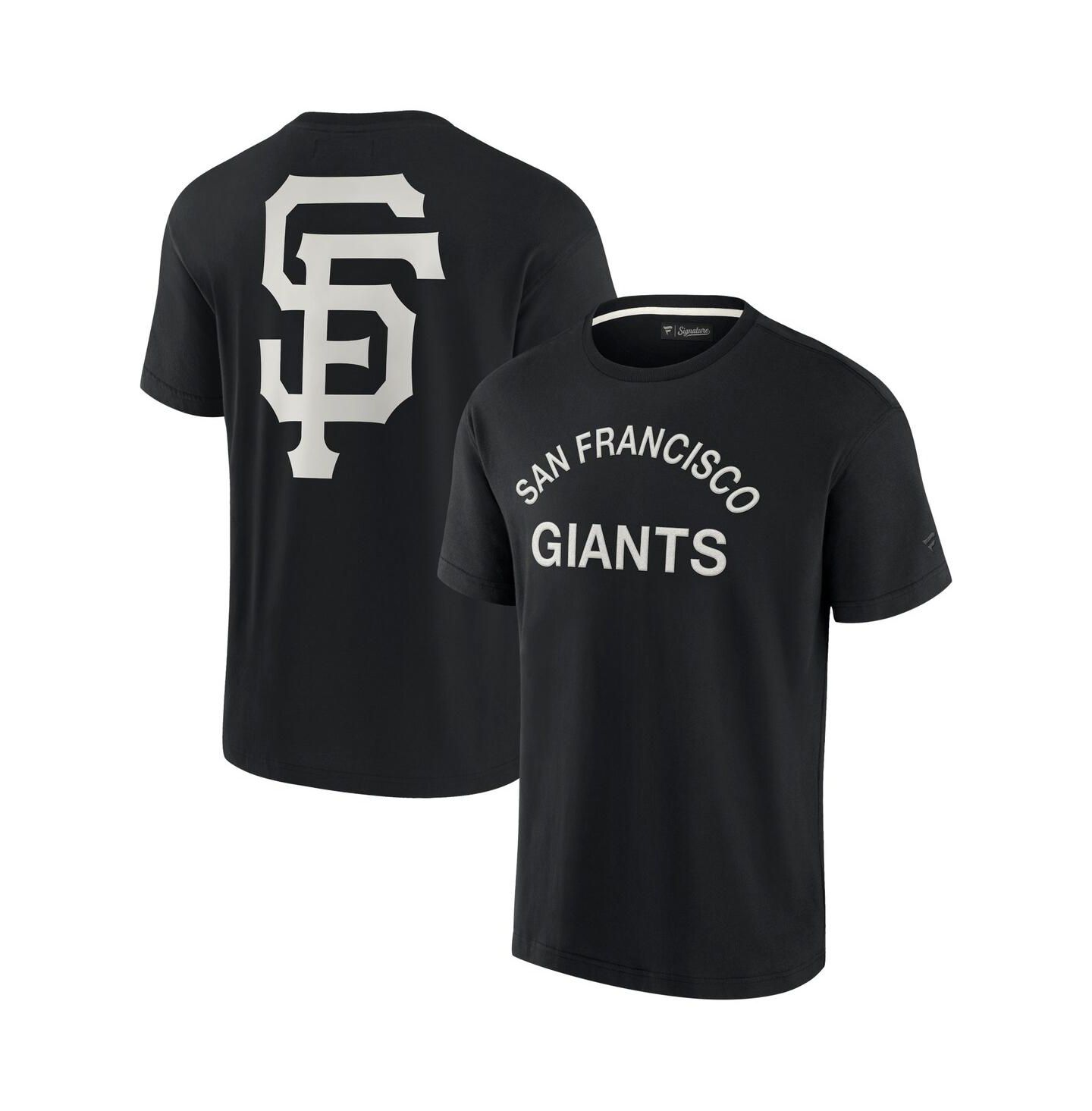 Футболка Fanatics Signature Black San Francisco Giants Super Soft Short Sleeve — фото 4