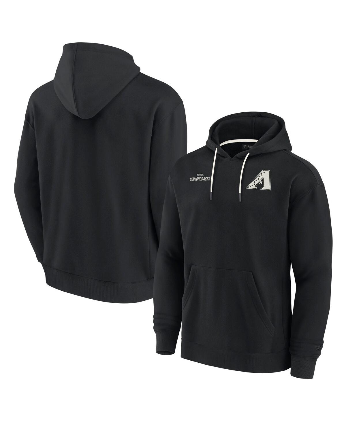 Fanatics Signature Men's And Women's  Black Florida State Seminoles Super Soft Fleece Pullover Hoodie In Black