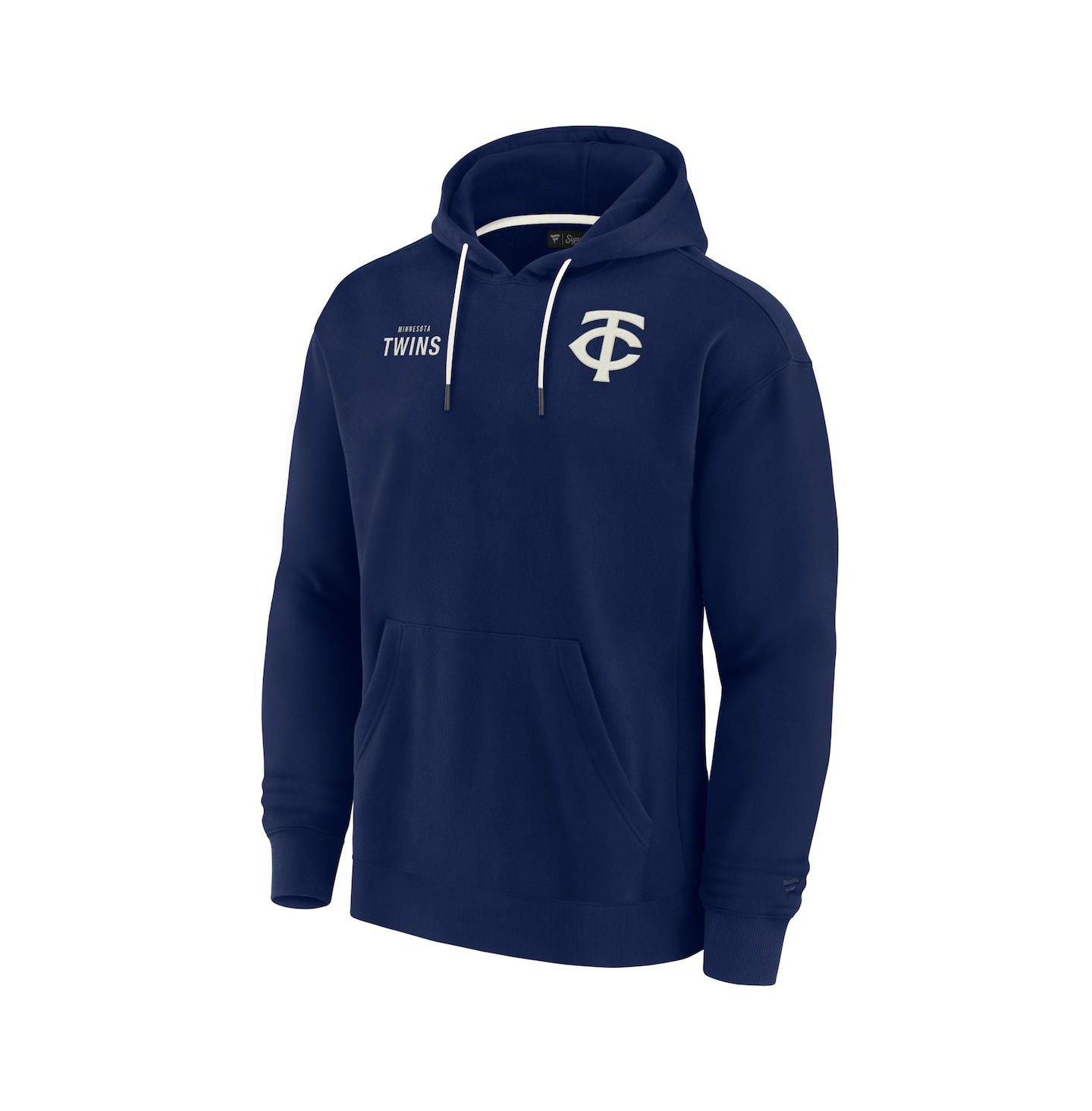 Худи Fanatics Signature Navy Minnesota Twins Super Soft Fleece Pullover — фото 4