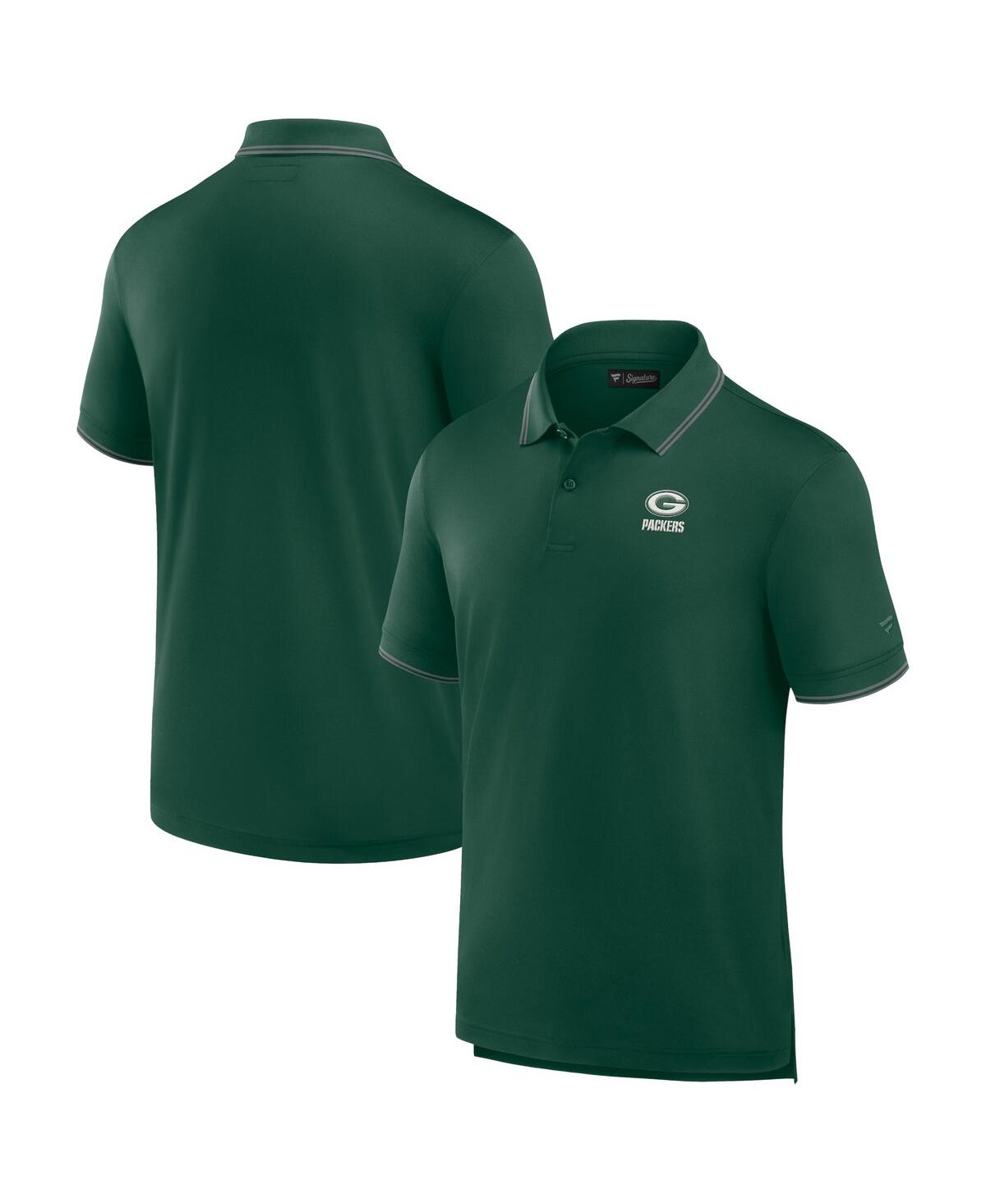 Men's Fanatics Signature Green Green Bay Packers Pique Polo Shirt - Green