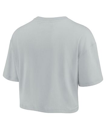 Fanatics Signature Women's Gray Green Bay Packers Super Soft Short Sleeve  Cropped T-shirt - Macy's