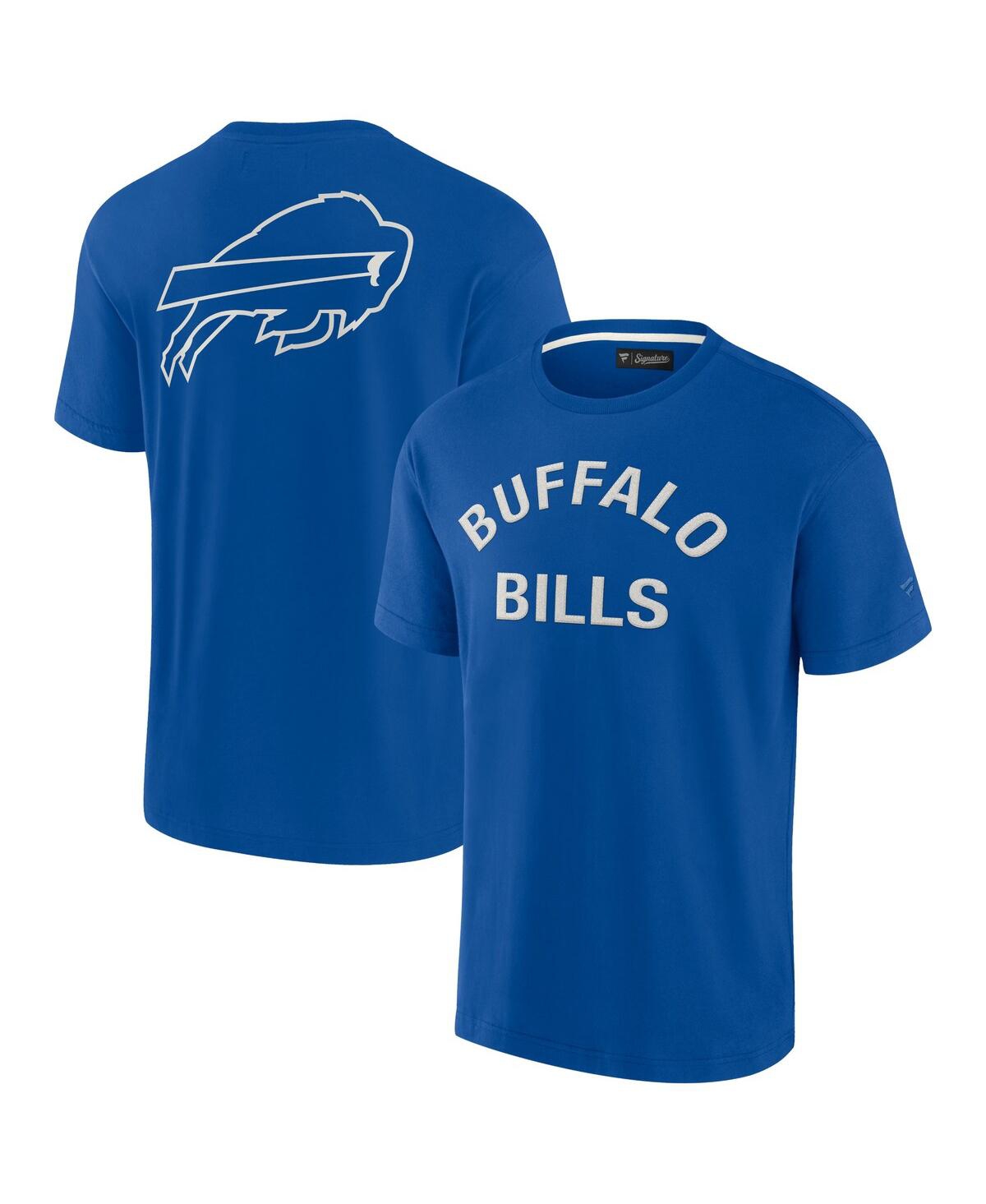 Men's and Women's Fanatics Signature Royal Buffalo Bills Super Soft Short Sleeve T-shirt - Royal