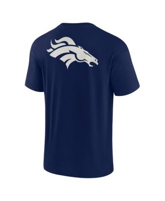 Men's and Women's Navy Denver Broncos Super Soft Short Sleeve T-shirt
