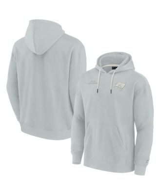 Men's and Women's Gray Tampa Bay Buccaneers Super Soft Fleece Pullover Hoodie