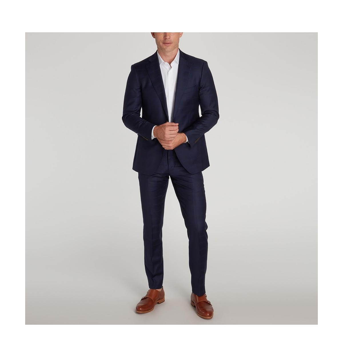 Modern-Fit The Essential Performance 2-Piece Suit - Navy