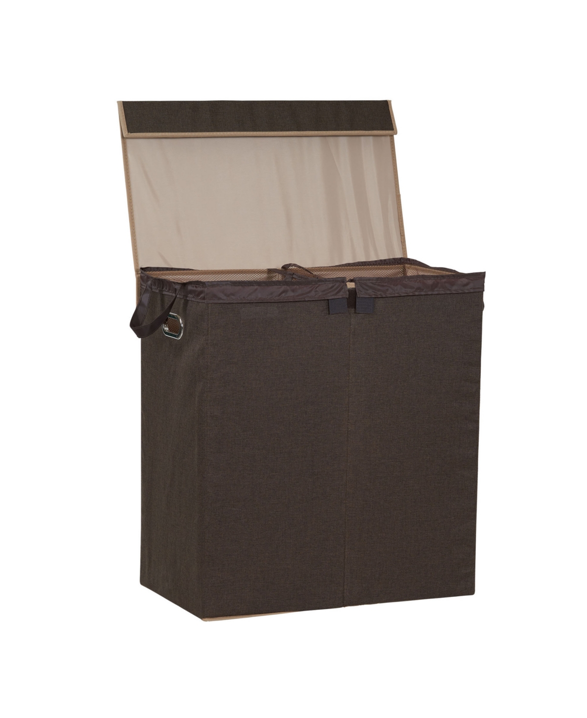 Household Essentials Sorter With Lid, Coffee Linen In Brown