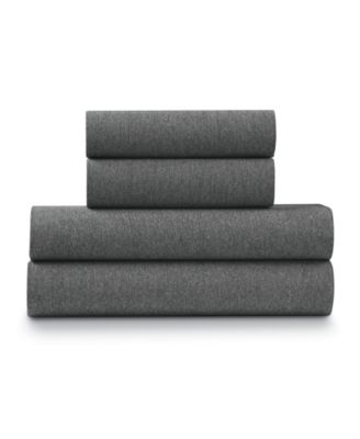 Soft Heather Jersey Knit 4-Pc. Sheet Set, Queen
