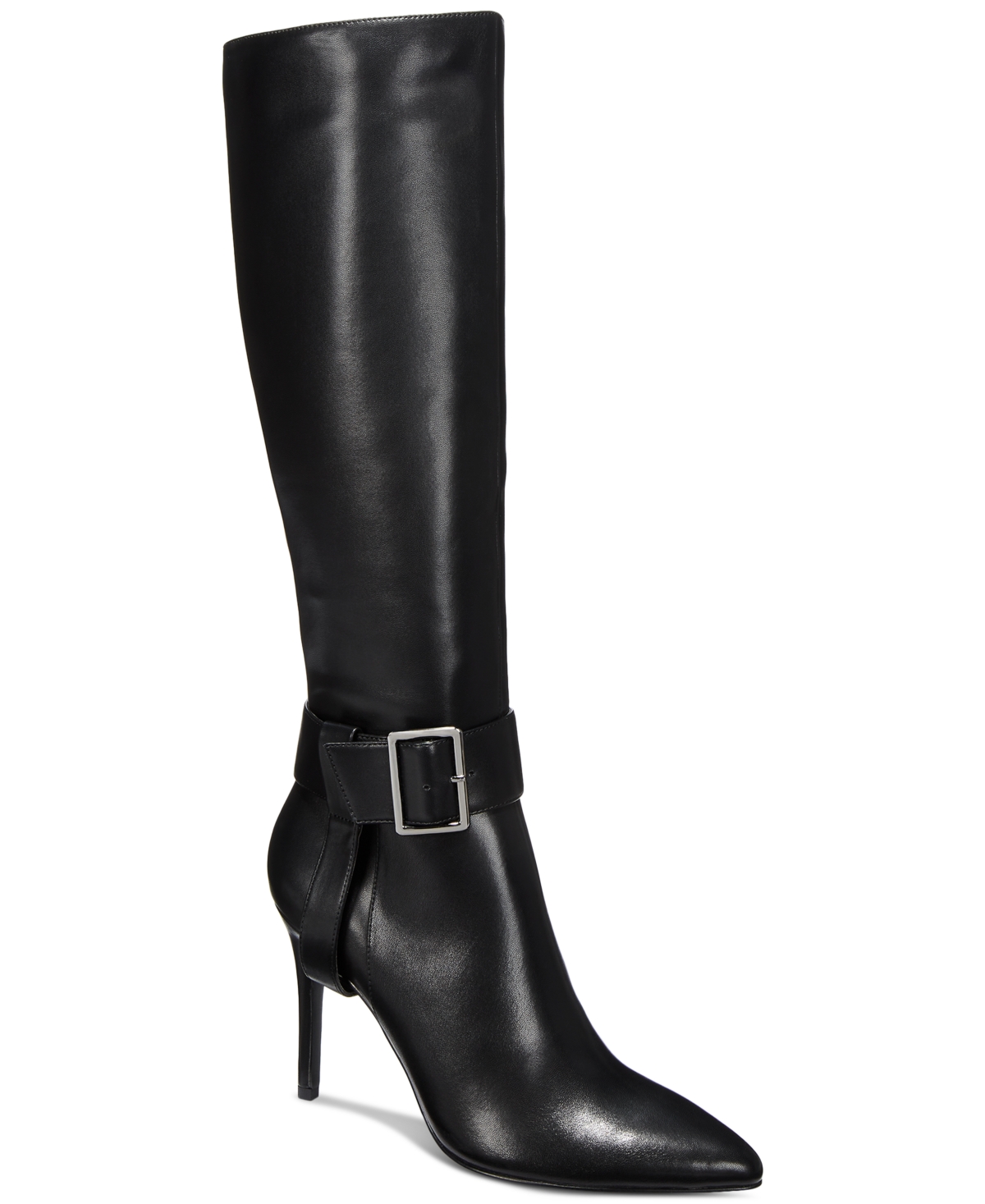 Women's Ayida Pointed-Toe Buckled Tall Boots - Black