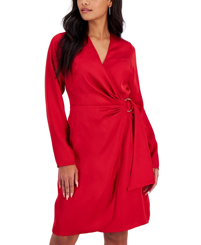 I.N.C. International Concepts Women's Long-Sleeve Wrap Dress