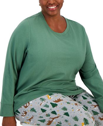 Family Pajamas Matching Plus Size Mix It Forest Pajamas Set, Created for  Macy's - Macy's