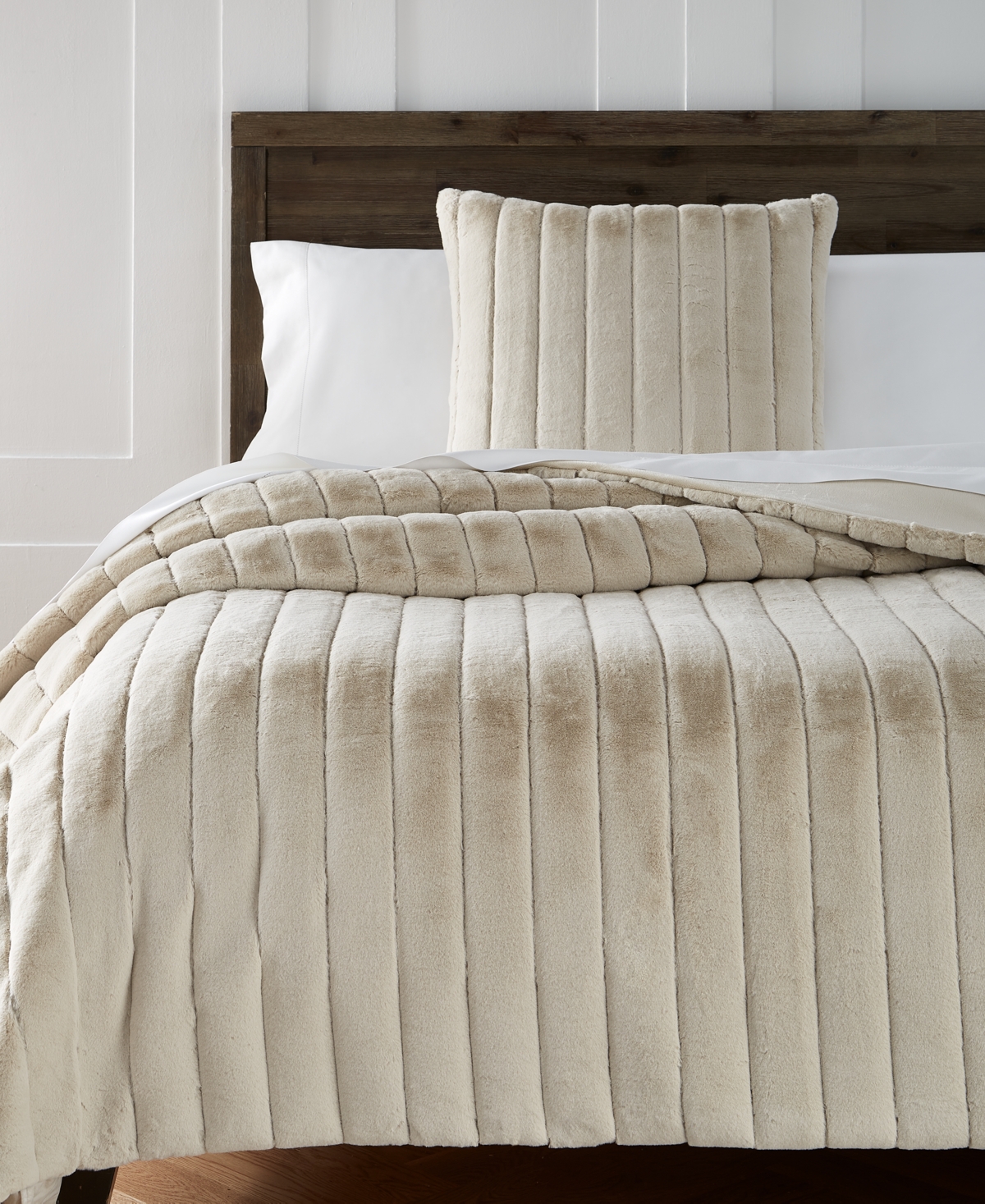 Macys faux store fur blanket